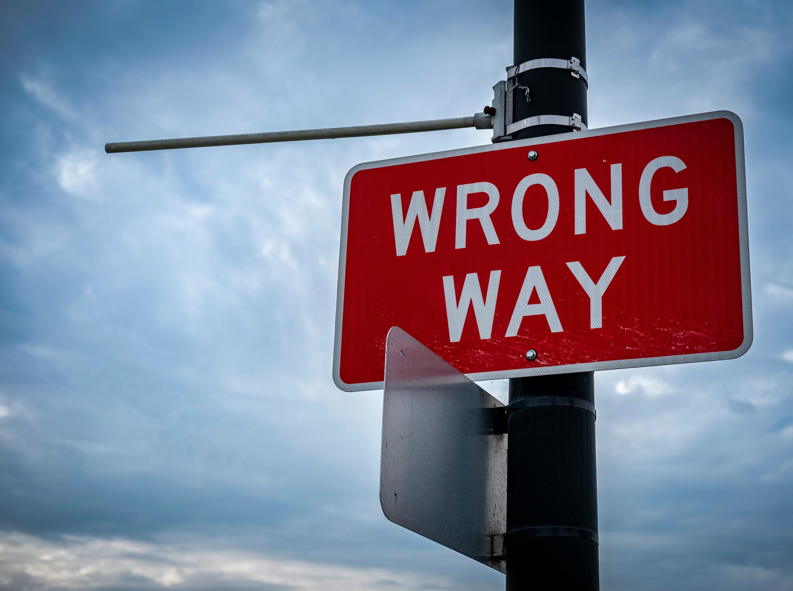 “Wrong way” Signs